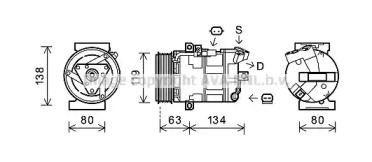 Компрессор (AVA QUALITY COOLING: RTK481)