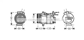 Компрессор (AVA QUALITY COOLING: RTK485)