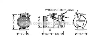 Компрессор (AVA QUALITY COOLING: RTK487)