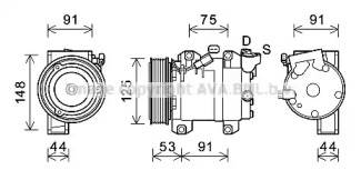 Компрессор (AVA QUALITY COOLING: RTK627)