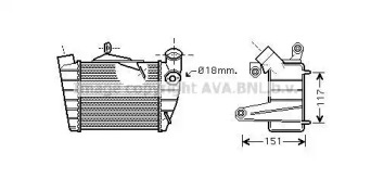 Теплообменник (AVA QUALITY COOLING: SA4019)