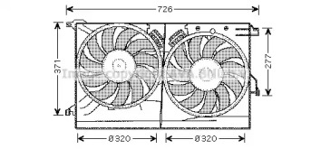 Вентилятор (AVA QUALITY COOLING: SB7502)