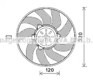 Вентилятор (AVA QUALITY COOLING: SB7504)