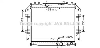 Теплообменник (AVA QUALITY COOLING: TO2432)