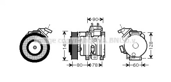 Компрессор (AVA QUALITY COOLING: TOK448)