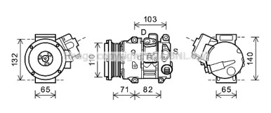 Компрессор (AVA QUALITY COOLING: TOK659)