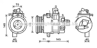 Компрессор (AVA QUALITY COOLING: TOK725)