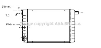 Теплообменник (AVA QUALITY COOLING: VO2046)