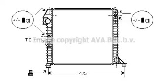 Теплообменник (AVA QUALITY COOLING: VO2056)