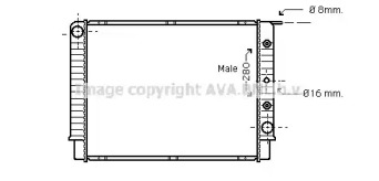 Теплообменник (AVA QUALITY COOLING: VO2062)