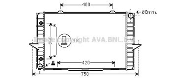 Теплообменник (AVA QUALITY COOLING: VO2118)