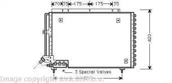 Конденсатор (AVA QUALITY COOLING: VO5082)