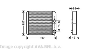 Теплообменник (AVA QUALITY COOLING: VO6129)