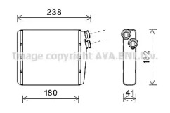 Теплообменник (AVA QUALITY COOLING: VO6163)