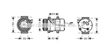 Компрессор (AVA QUALITY COOLING: VOK054)