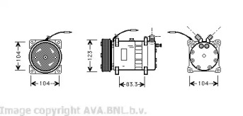 Компрессор (AVA QUALITY COOLING: VOK102)