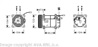 Компрессор (AVA QUALITY COOLING: VOK109)