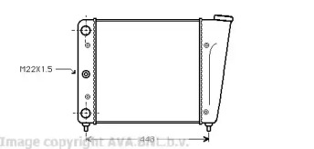 Теплообменник (AVA QUALITY COOLING: VW2022)