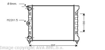 Теплообменник (AVA QUALITY COOLING: VW2039)