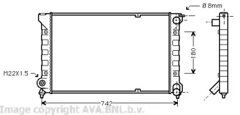 Теплообменник (AVA QUALITY COOLING: VW2041)