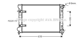 Теплообменник (AVA QUALITY COOLING: VW2048)