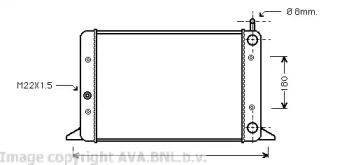 Теплообменник (AVA QUALITY COOLING: VW2058)