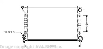 Теплообменник (AVA QUALITY COOLING: VW2072)