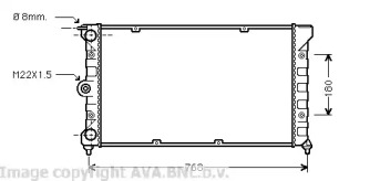 Теплообменник (AVA QUALITY COOLING: VW2080)