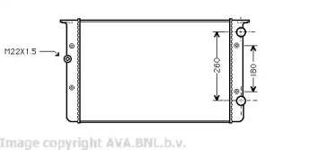 Теплообменник (AVA QUALITY COOLING: VW2104)