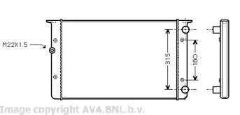 Теплообменник (AVA QUALITY COOLING: VW2105)