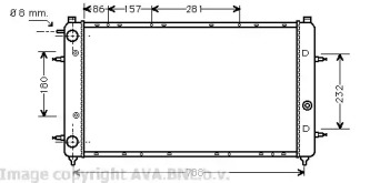 Теплообменник (AVA QUALITY COOLING: VW2114)