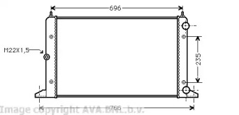 Теплообменник (AVA QUALITY COOLING: VW2134)