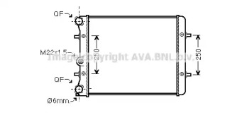 Теплообменник (AVA QUALITY COOLING: VW2152)