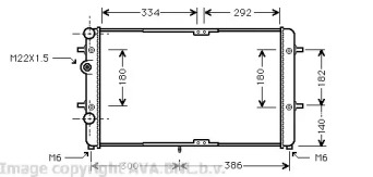 Теплообменник (AVA QUALITY COOLING: VW2180)