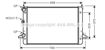 Теплообменник (AVA QUALITY COOLING: VW2184)