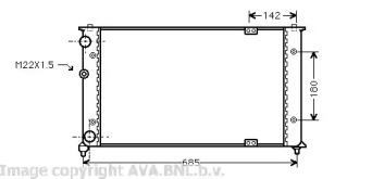 Теплообменник (AVA QUALITY COOLING: VW2192)