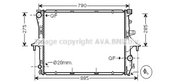 Теплообменник (AVA QUALITY COOLING: VW2199)