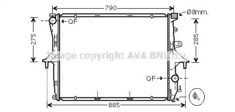 Теплообменник (AVA QUALITY COOLING: VW2214)