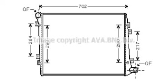 Теплообменник (AVA QUALITY COOLING: VW2224)