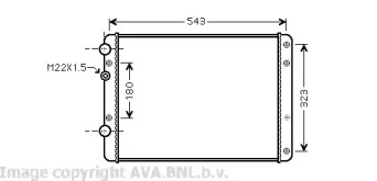 Теплообменник (AVA QUALITY COOLING: VW2249)