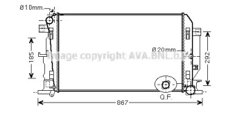 Теплообменник (AVA QUALITY COOLING: VW2282)