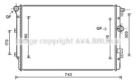 Теплообменник (AVA QUALITY COOLING: VW2324)