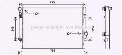 Теплообменник (AVA QUALITY COOLING: VW2336)