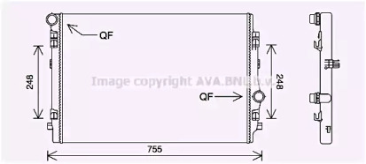 Теплообменник (AVA QUALITY COOLING: VW2398)