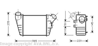 Теплообменник (AVA QUALITY COOLING: VW4182)