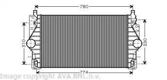 Теплообменник (AVA QUALITY COOLING: VW4246)