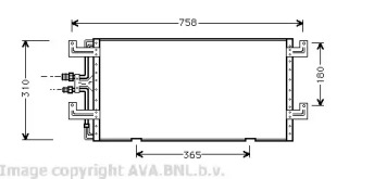 Конденсатор (AVA QUALITY COOLING: VW5145)