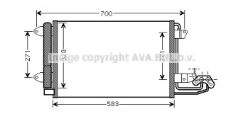 Конденсатор (AVA QUALITY COOLING: VW5209D)