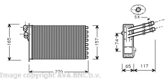 Теплообменник (AVA QUALITY COOLING: VW6175)