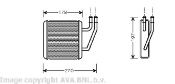 Теплообменник (AVA QUALITY COOLING: VW6203)